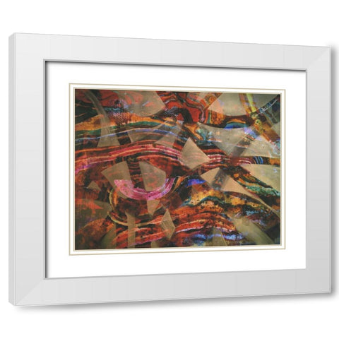 Trippy Vines 1 White Modern Wood Framed Art Print with Double Matting by Haynes, Smith
