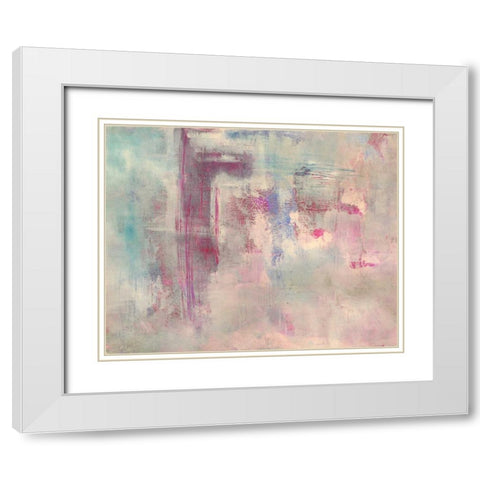 Cotton Candy Clouds White Modern Wood Framed Art Print with Double Matting by Haynes, Smith