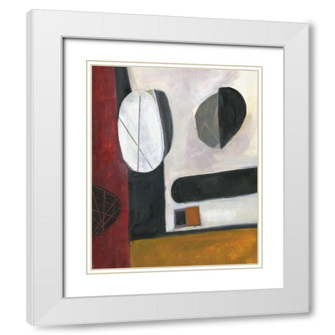 Stereo Beats White Modern Wood Framed Art Print with Double Matting by Haynes, Smith