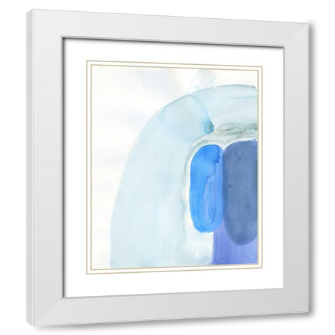 Stereo Ripple White Modern Wood Framed Art Print with Double Matting by Haynes, Smith