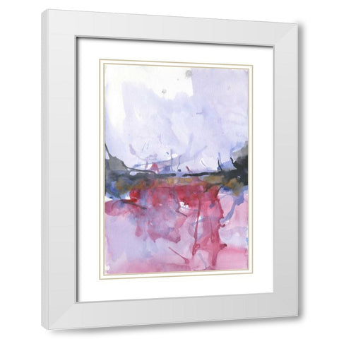 Molten Sea White Modern Wood Framed Art Print with Double Matting by Haynes, Smith