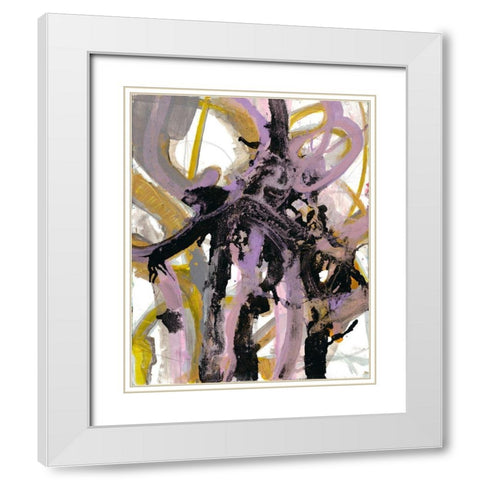 Chaotic Spring White Modern Wood Framed Art Print with Double Matting by Haynes, Smith