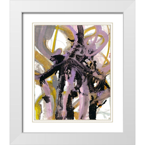 Chaotic Spring White Modern Wood Framed Art Print with Double Matting by Haynes, Smith