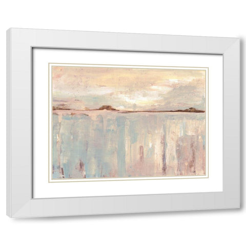 Striking Fall 1 White Modern Wood Framed Art Print with Double Matting by Haynes, Smith