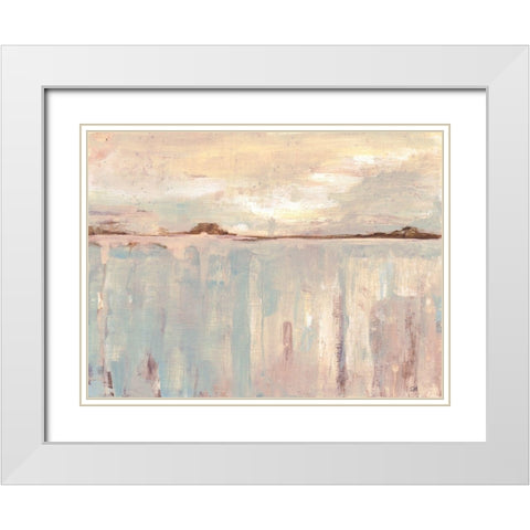 Striking Fall 1 White Modern Wood Framed Art Print with Double Matting by Haynes, Smith