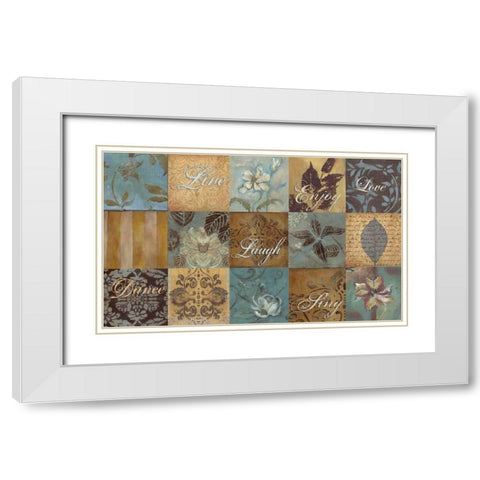 . White Modern Wood Framed Art Print with Double Matting by Haynes, Smith