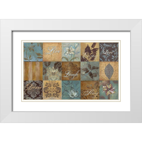 . White Modern Wood Framed Art Print with Double Matting by Haynes, Smith