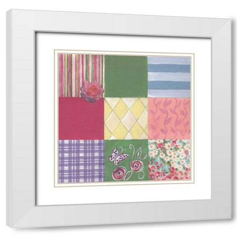 . White Modern Wood Framed Art Print with Double Matting by Haynes, Smith