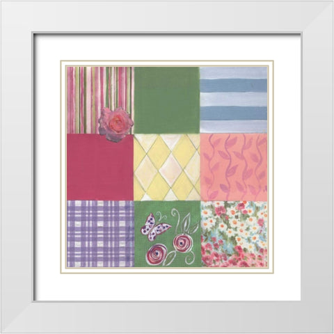 . White Modern Wood Framed Art Print with Double Matting by Haynes, Smith