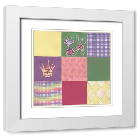 . White Modern Wood Framed Art Print with Double Matting by Haynes, Smith