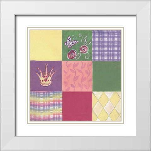 . White Modern Wood Framed Art Print with Double Matting by Haynes, Smith