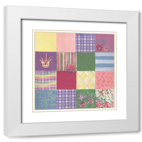 . White Modern Wood Framed Art Print with Double Matting by Haynes, Smith