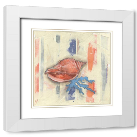 . White Modern Wood Framed Art Print with Double Matting by Haynes, Smith