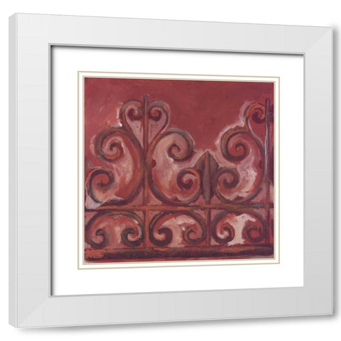 . White Modern Wood Framed Art Print with Double Matting by Haynes, Smith
