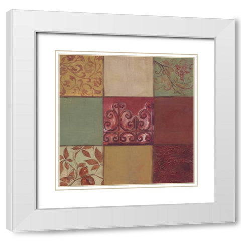. White Modern Wood Framed Art Print with Double Matting by Haynes, Smith