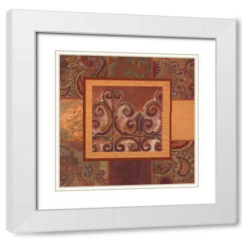 . White Modern Wood Framed Art Print with Double Matting by Haynes, Smith