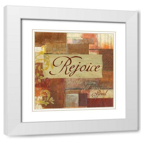 . White Modern Wood Framed Art Print with Double Matting by Haynes, Smith