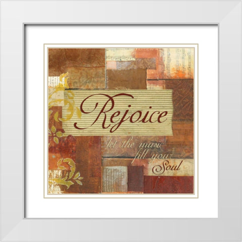 . White Modern Wood Framed Art Print with Double Matting by Haynes, Smith