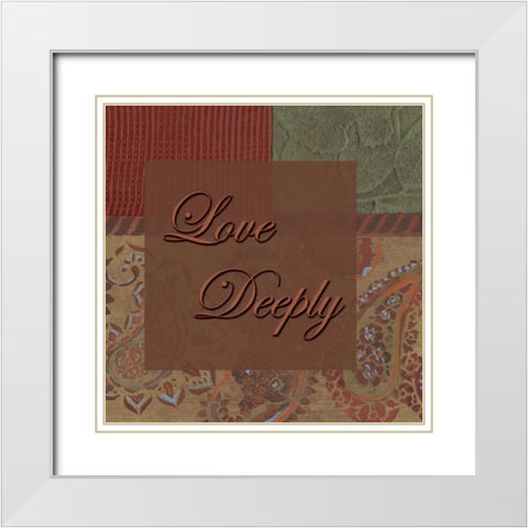 . White Modern Wood Framed Art Print with Double Matting by Haynes, Smith