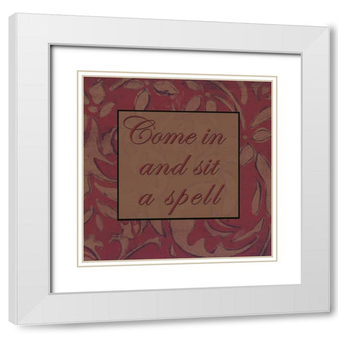 . White Modern Wood Framed Art Print with Double Matting by Haynes, Smith