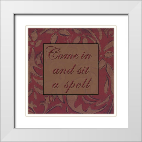 . White Modern Wood Framed Art Print with Double Matting by Haynes, Smith