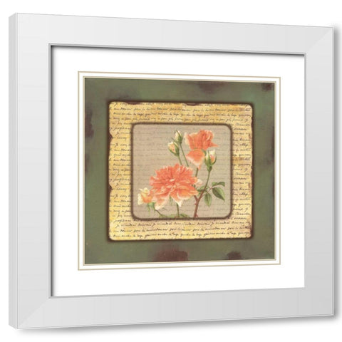 . White Modern Wood Framed Art Print with Double Matting by Haynes, Smith