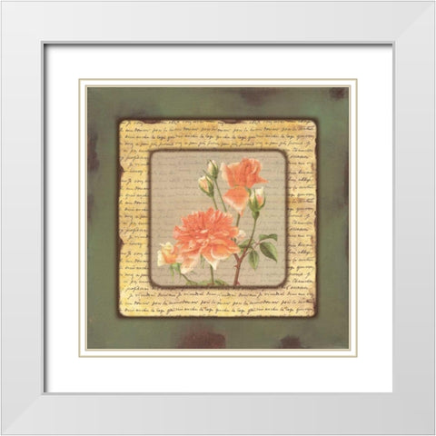 . White Modern Wood Framed Art Print with Double Matting by Haynes, Smith