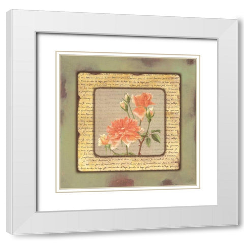 . White Modern Wood Framed Art Print with Double Matting by Haynes, Smith