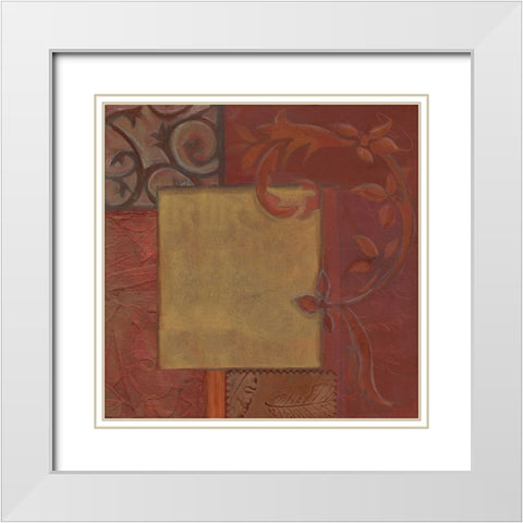. White Modern Wood Framed Art Print with Double Matting by Haynes, Smith
