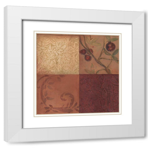. White Modern Wood Framed Art Print with Double Matting by Haynes, Smith