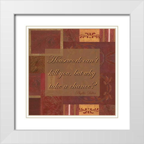 . White Modern Wood Framed Art Print with Double Matting by Haynes, Smith