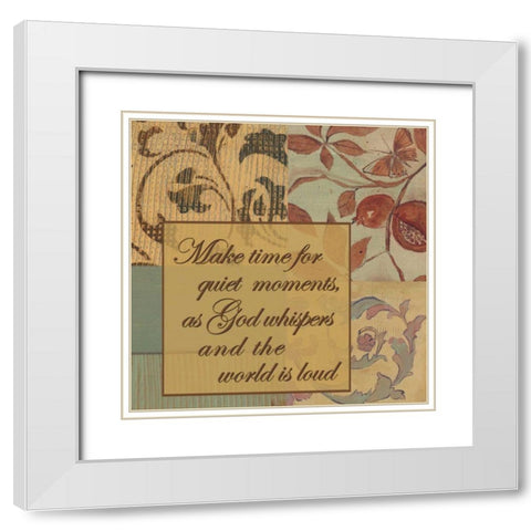 . White Modern Wood Framed Art Print with Double Matting by Haynes, Smith