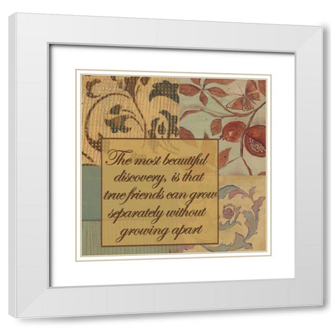 . White Modern Wood Framed Art Print with Double Matting by Haynes, Smith