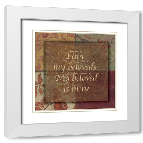 . White Modern Wood Framed Art Print with Double Matting by Haynes, Smith