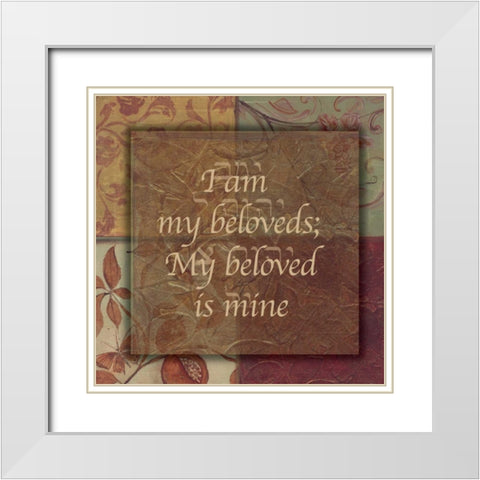 . White Modern Wood Framed Art Print with Double Matting by Haynes, Smith