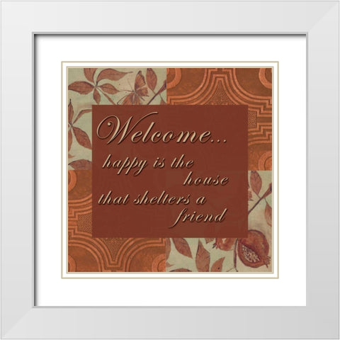 . White Modern Wood Framed Art Print with Double Matting by Haynes, Smith