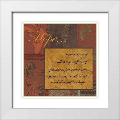 . White Modern Wood Framed Art Print with Double Matting by Haynes, Smith