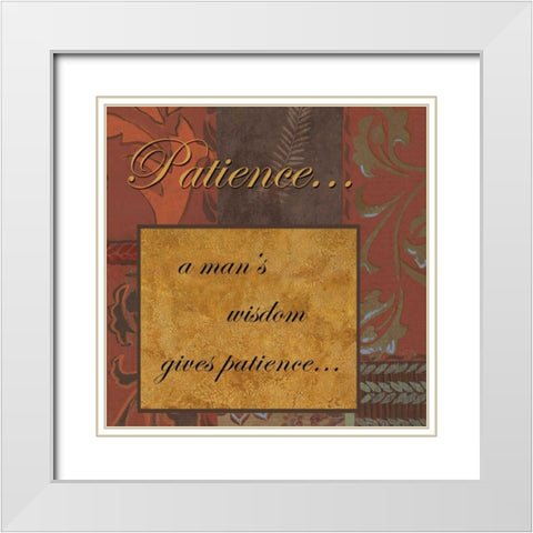 . White Modern Wood Framed Art Print with Double Matting by Haynes, Smith