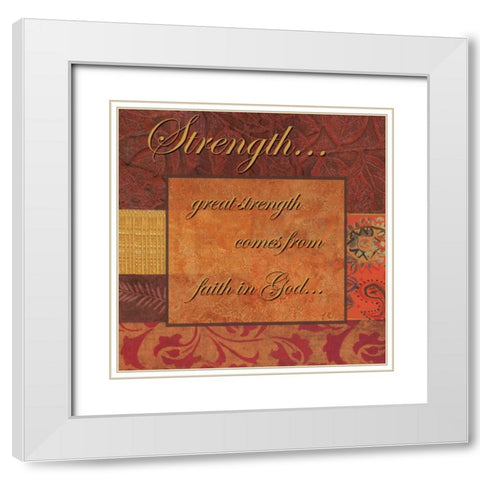 . White Modern Wood Framed Art Print with Double Matting by Haynes, Smith