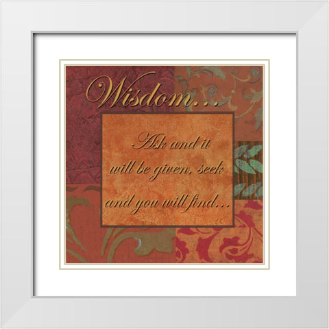 . White Modern Wood Framed Art Print with Double Matting by Haynes, Smith