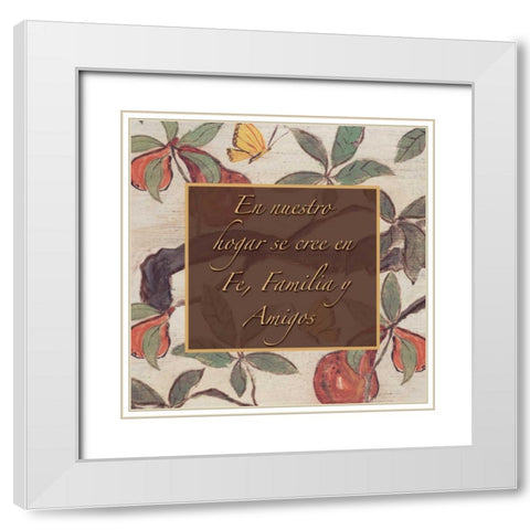. White Modern Wood Framed Art Print with Double Matting by Haynes, Smith