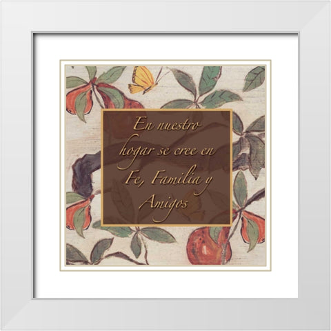 . White Modern Wood Framed Art Print with Double Matting by Haynes, Smith