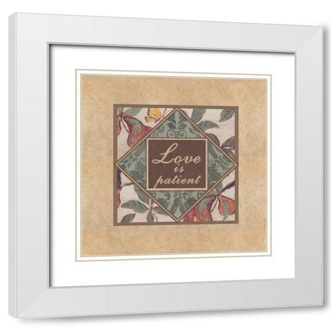 . White Modern Wood Framed Art Print with Double Matting by Haynes, Smith