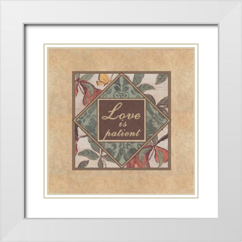 . White Modern Wood Framed Art Print with Double Matting by Haynes, Smith