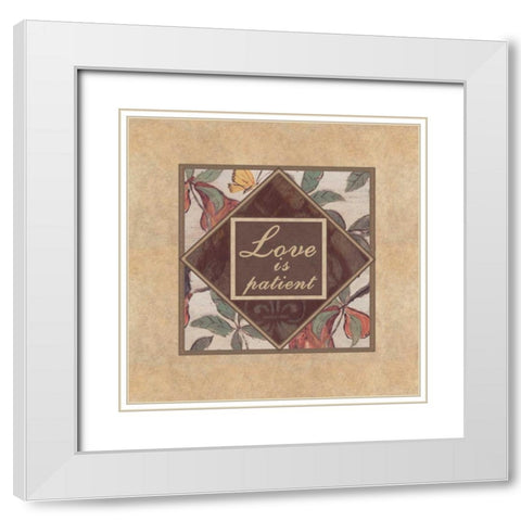 . White Modern Wood Framed Art Print with Double Matting by Haynes, Smith