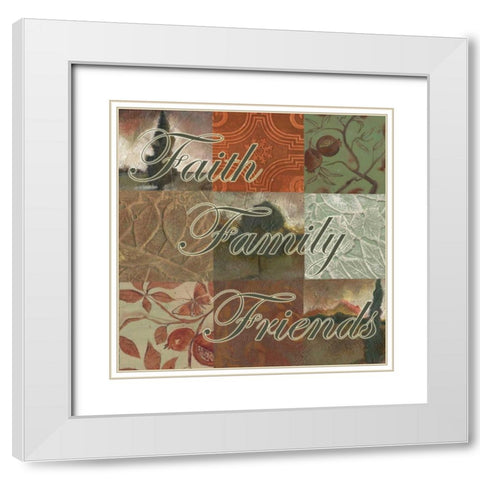 . White Modern Wood Framed Art Print with Double Matting by Haynes, Smith