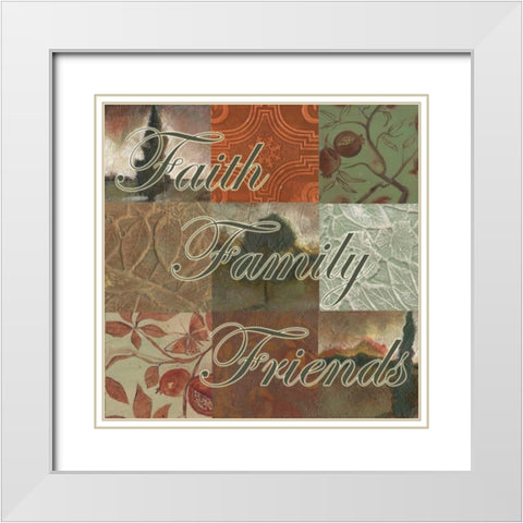 . White Modern Wood Framed Art Print with Double Matting by Haynes, Smith