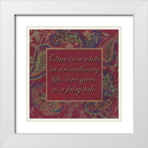 . White Modern Wood Framed Art Print with Double Matting by Haynes, Smith