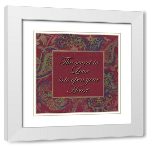 . White Modern Wood Framed Art Print with Double Matting by Haynes, Smith