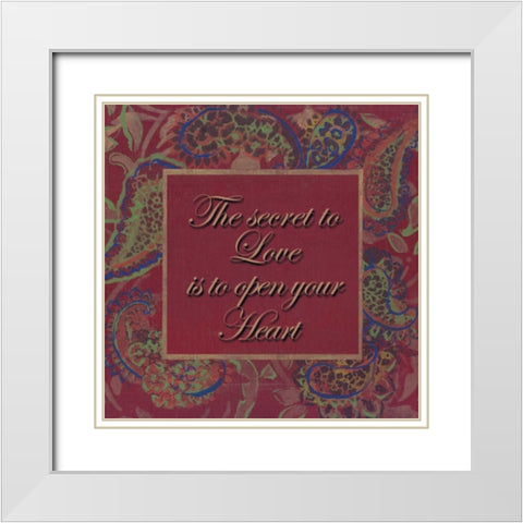 . White Modern Wood Framed Art Print with Double Matting by Haynes, Smith